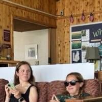 Beaver Island Participants relax in the common area at the CMUBS